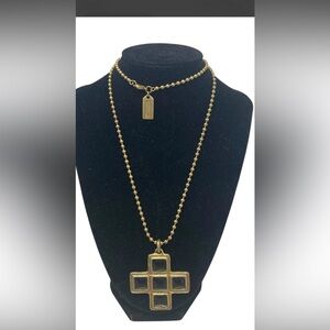 Coach vintage Cross Pendant Necklace